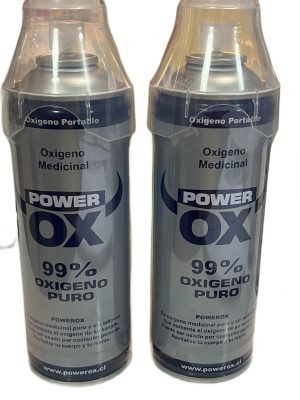 Oxigeno puro 99%  pack 2 unidades